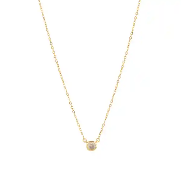 Collar Luz Bañado En Oro