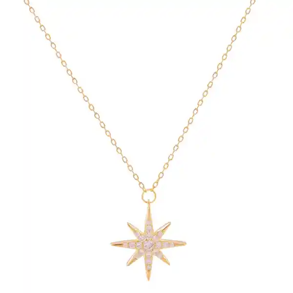 Collar Galaxy Bañado En Oro