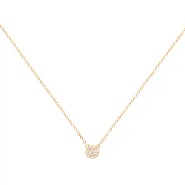 Collar Sena Bañado En Oro