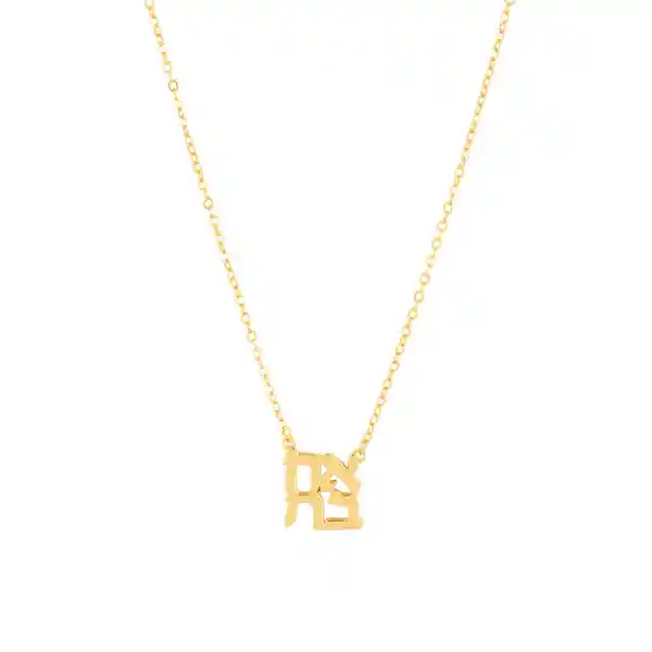 Collar Ahaba Bañado En Oro