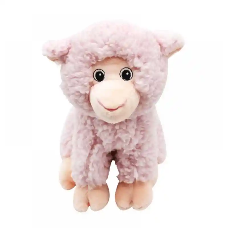 Juguete Peluche Para Mascotas De Animales Con Sonido Oveja Rosa