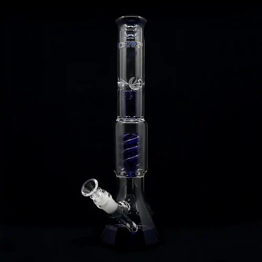 Bong Con Percolador Helix 35cm De Alto Phx356 Azul