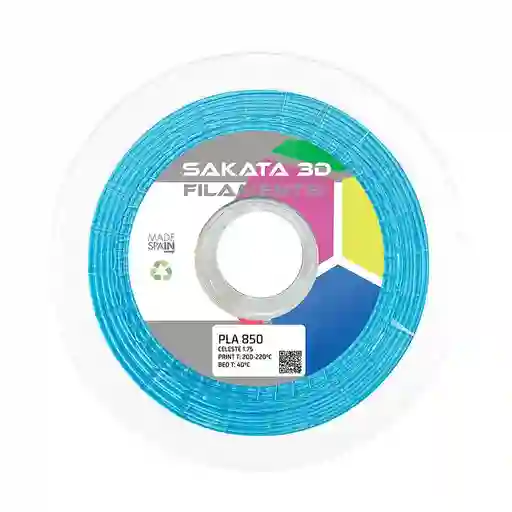 Filamento Sakata Pla 3d850 Color Celeste 1kg