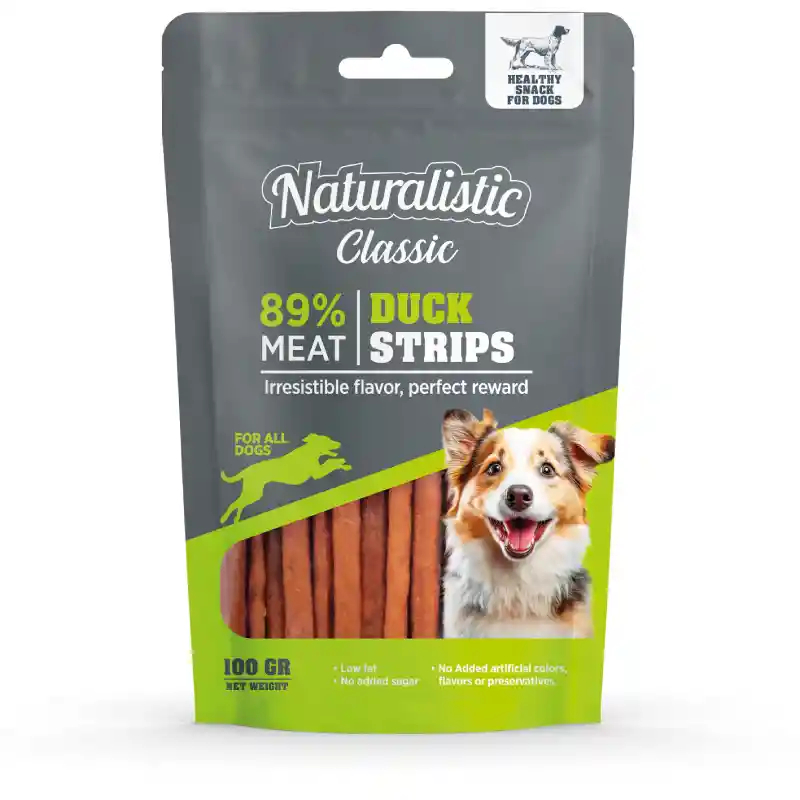 Snack Perros Naturalistic Duck Strips 100gr