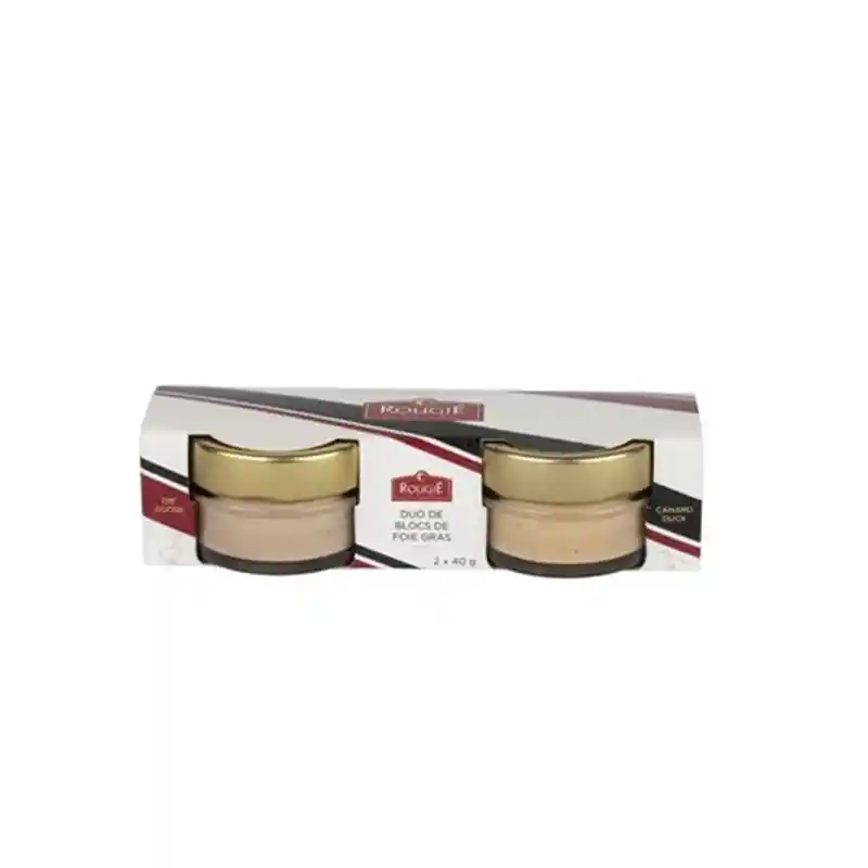 Duo De Bloc De Foie Gras Pato / Ganso 80 Gr