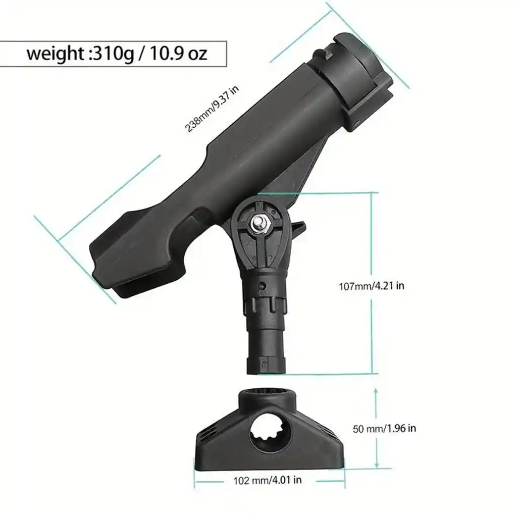 Porta Caña Multiple Kayak Bote Muelle Soporte De Caña De Pescar