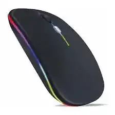 Mouse Inalambrico Recargable Mb100 Rgb Negro Motomo