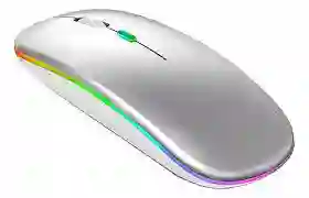 Mouse Inalambrico Recargable Mb100 Rgb Gris Motomo