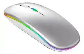 Mouse Inalambrico Recargable Mb100 Rgb Gris Motomo