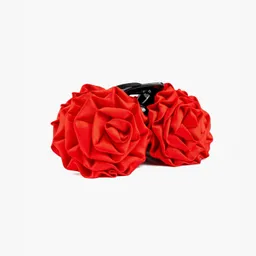 Pinche Mujer Flores Dobles Rojo