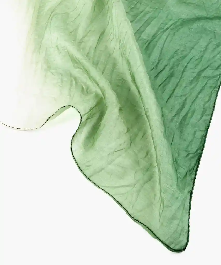 Bandana Mujer Seda Degradé Verde