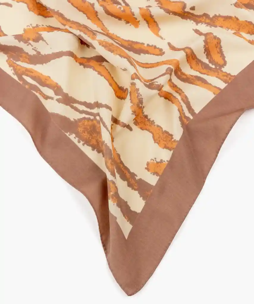 Pañuelo Mujer Zebra Beige