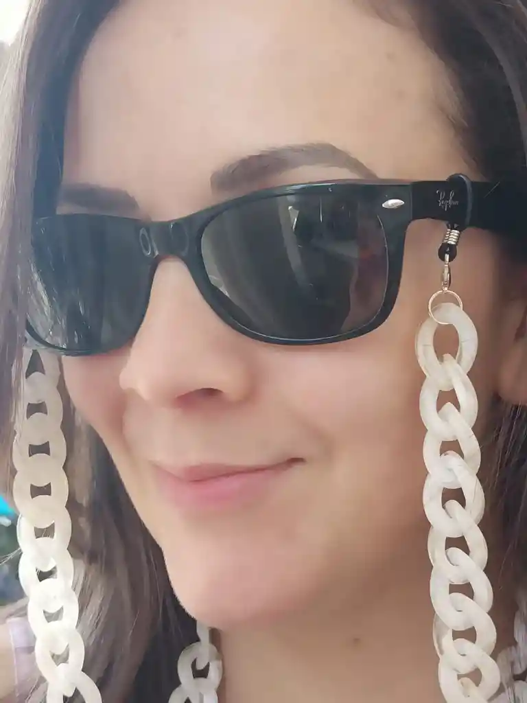 Sujetador Eslabones Sujetador De Lentes Marfil