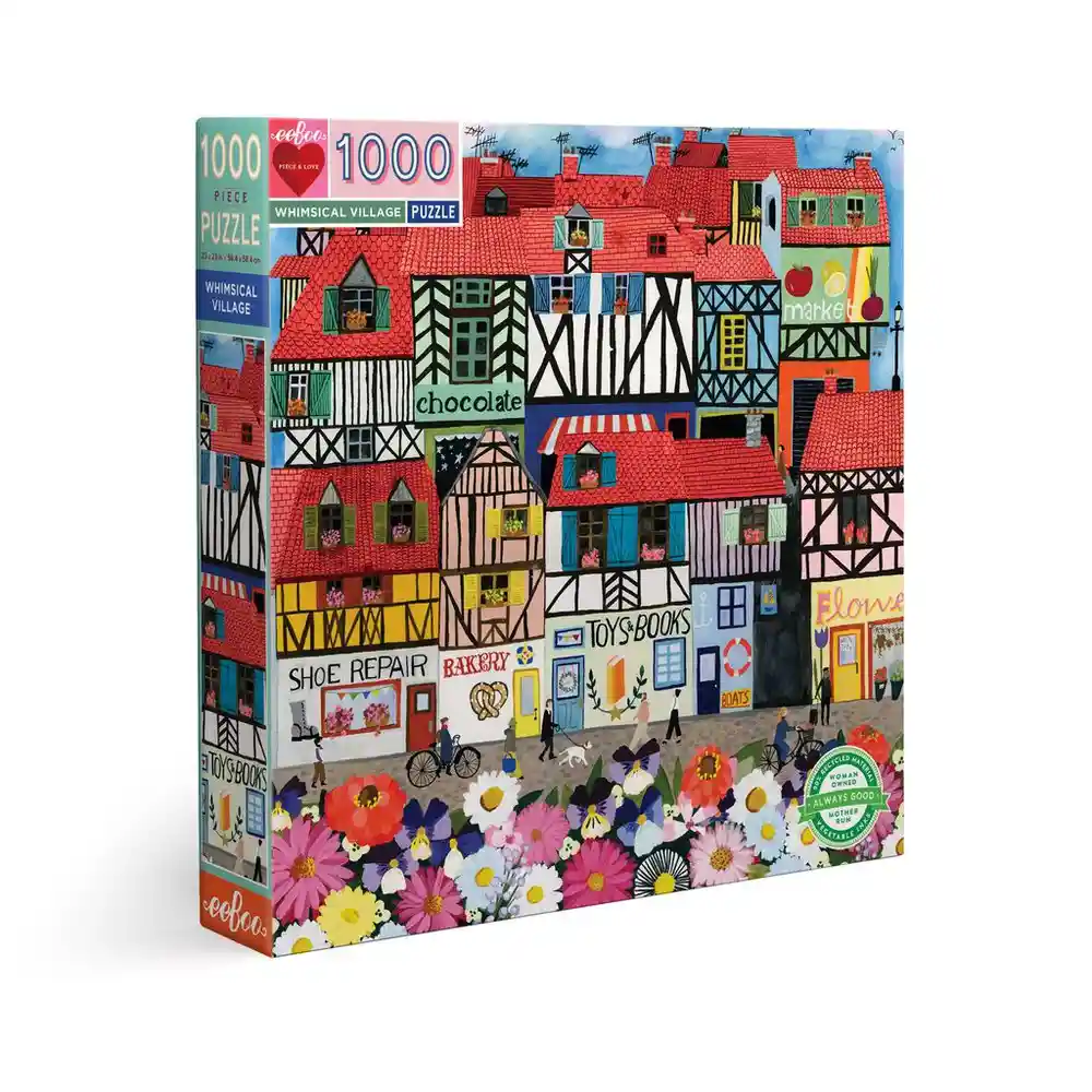 Puzzle Pueblo Caprichoso Eeboo 1000 Piezas