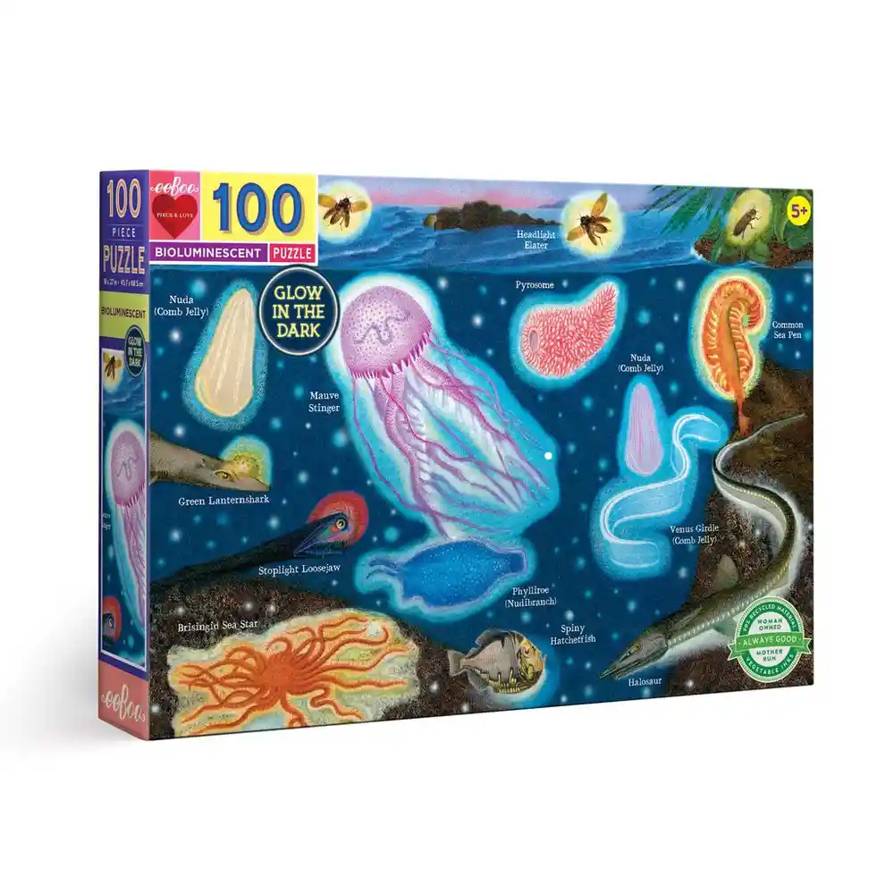 Puzzle Bioluminiscencia Eeboo 100 Piezas