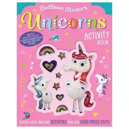 Balloon Stickers Unicorns Activity Book Make Believe Ideas + 3 Años