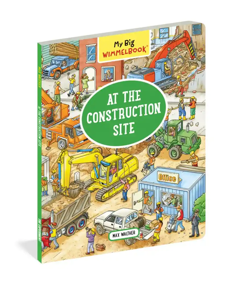 Libro My Big Wimmelbook | At The Construction Site Workman 2+ Años