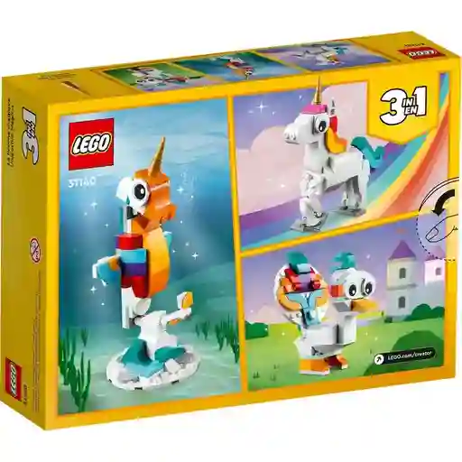 Creator 3 En 1 Unicornio Mágico Juguete Animal Playset Lego 1u