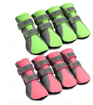 Wonder Dog - Zapatos Para Perros Talla L (colores Verde O Rosado Segun Disponibilidadd)