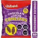 Conejitos De Chocolate Ambrosoli - Pascua (bolsa Con 50 Uni)