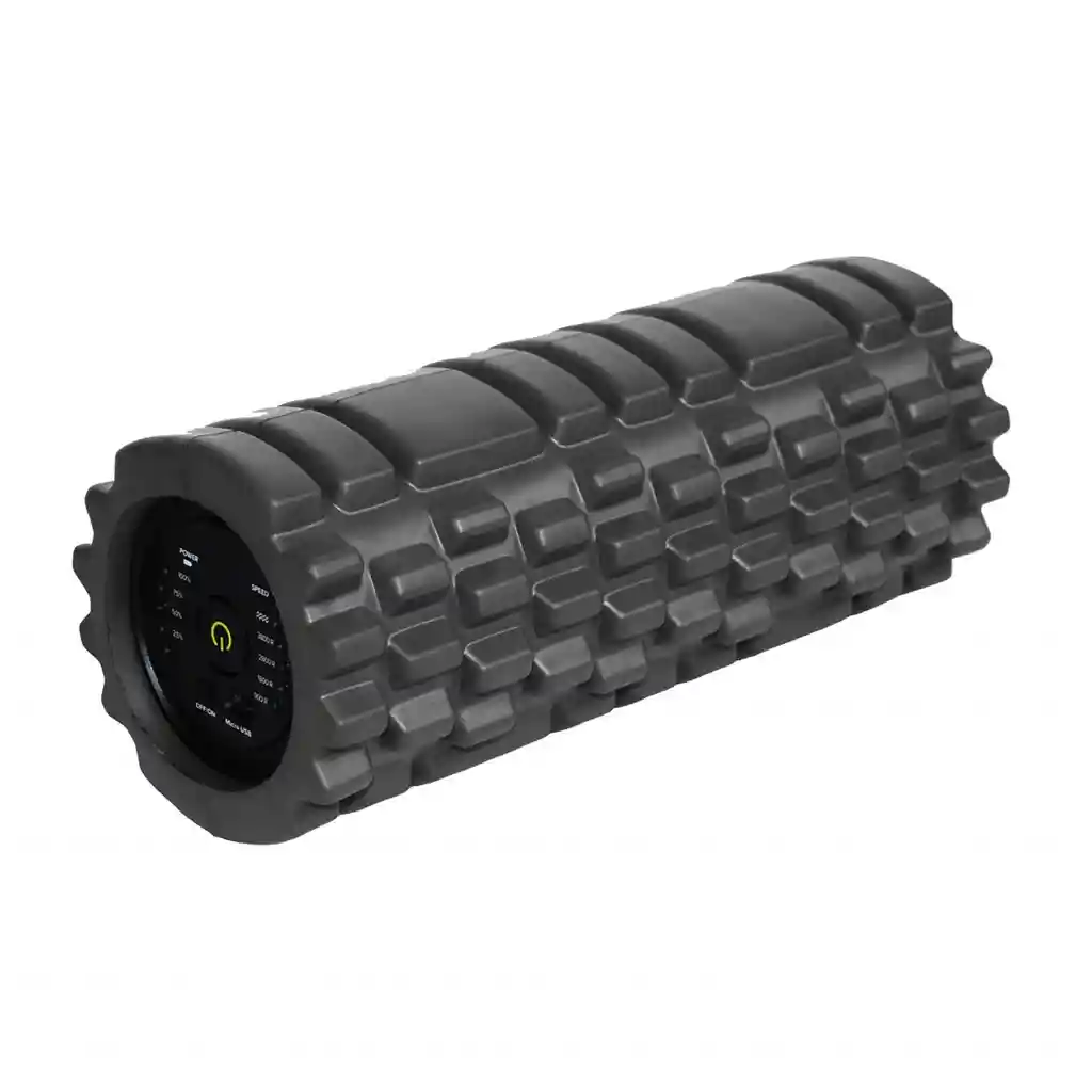 Foam Roller Vibrador - Cilindro Masajeador Negro