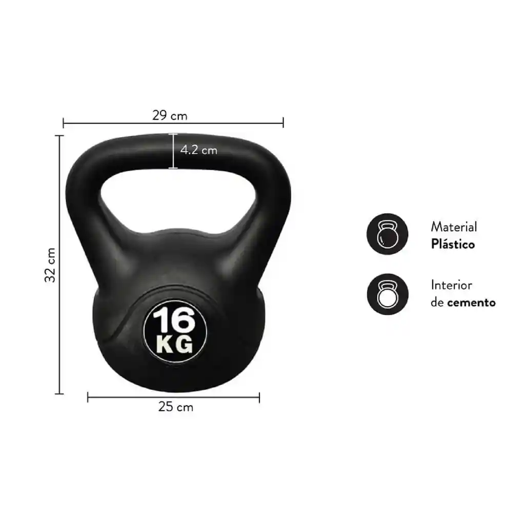 Kettlebell - Pesa Rusa 16 Kg