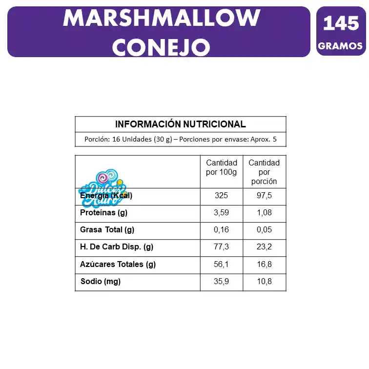 Marshmallows Conejitos De Colombina - Especial Pascua (145g)