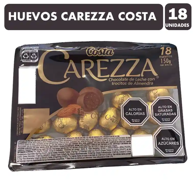 Huevos De Pascua Costa - Chocolate Carezza (bandeja 18 Uni)