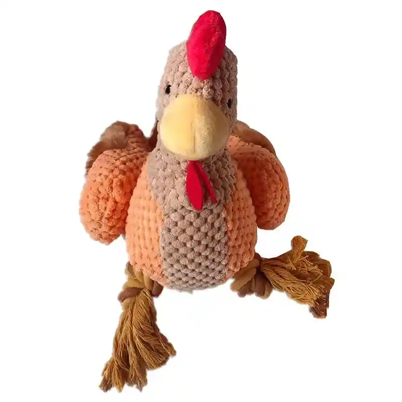 Juguete Peluche Para Mascota De Animales Con Cuerda (gallina)