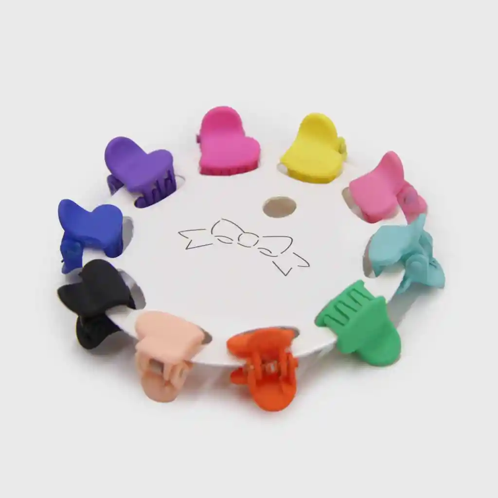 Pack 6 Sets Hair Clip Mini Corazón