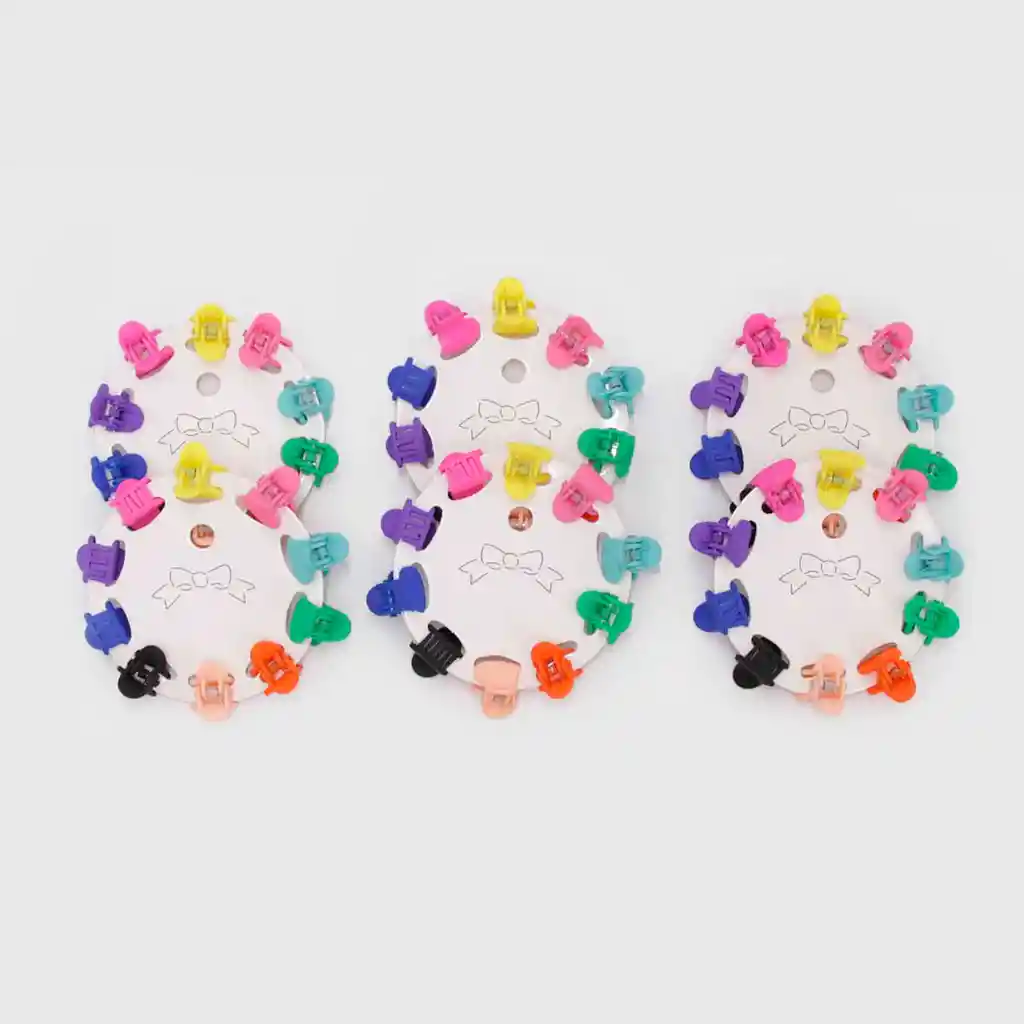 Pack 6 Sets Hair Clip Mini Corazón