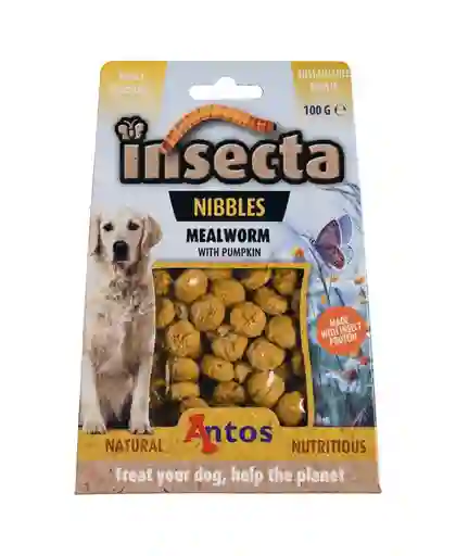 Insecta Nibbles Gusano De La Harina Y Calabaza 100 Gr