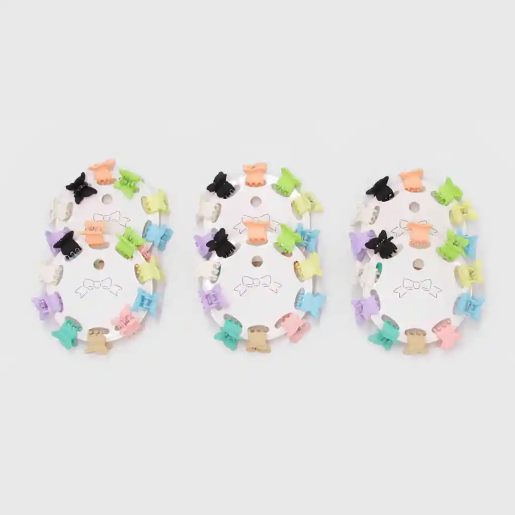 Pack 6 Sets Hair Clip Mini Mariposa