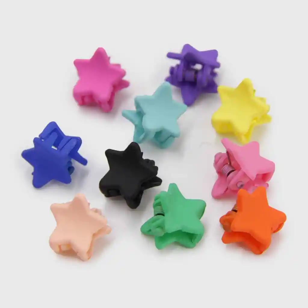 Pack 6 Sets Hair Clips Mini Estrella