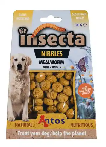 Insecta Nibbles Gusano De La Harina Y Calabaza 100 Gr