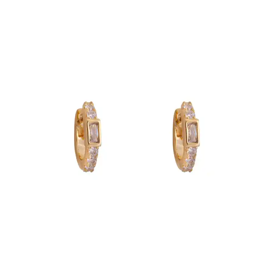 Argollas Beverly Bañadas En Oro