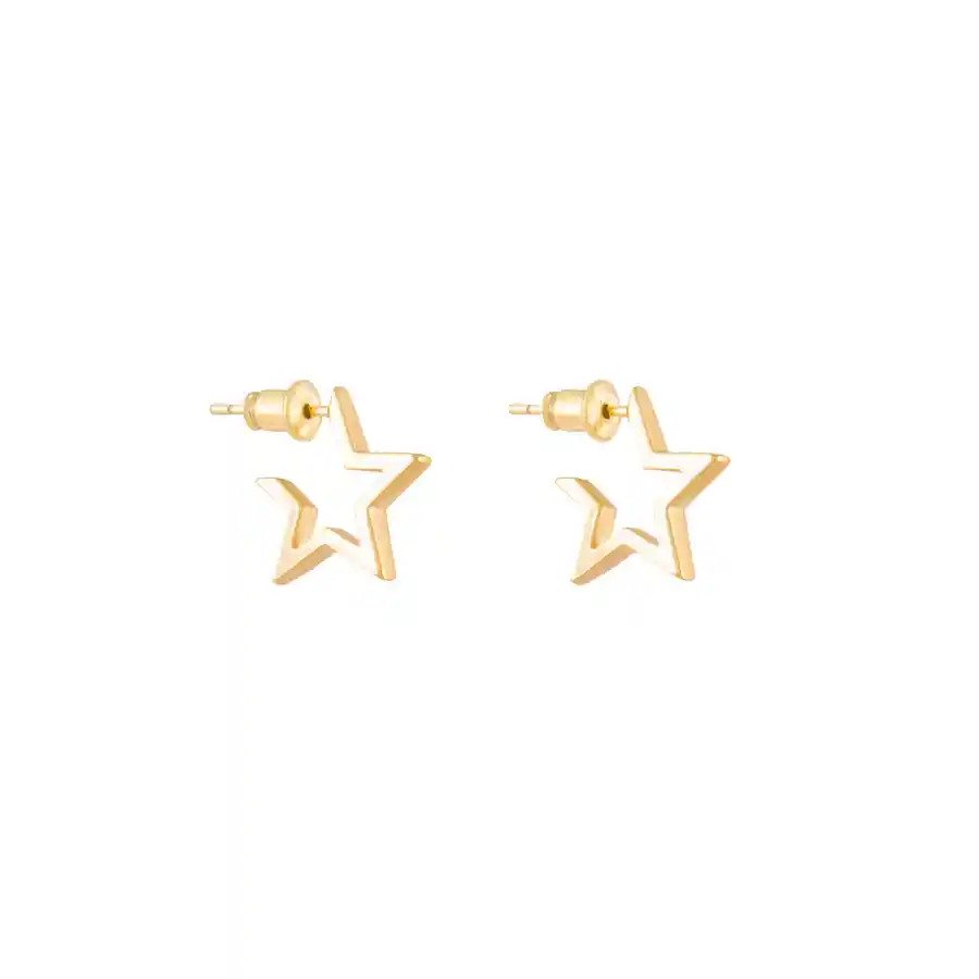 Argollas Estela Bañadas En Oro