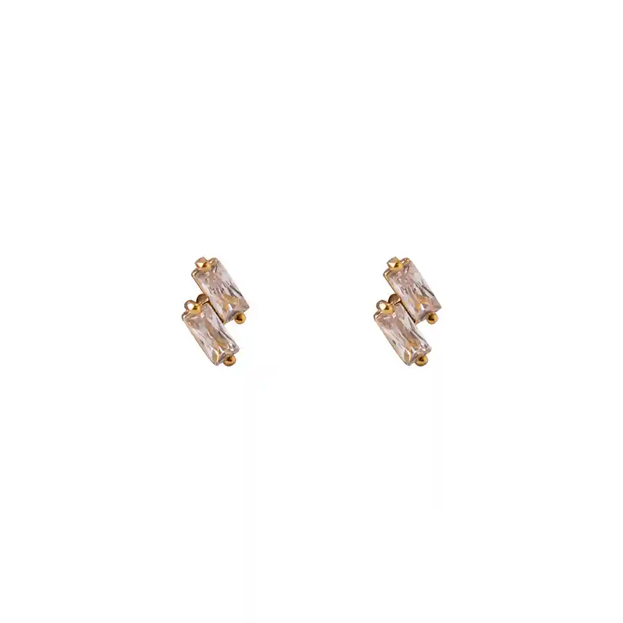 Aros Zoe Bañados En Oro