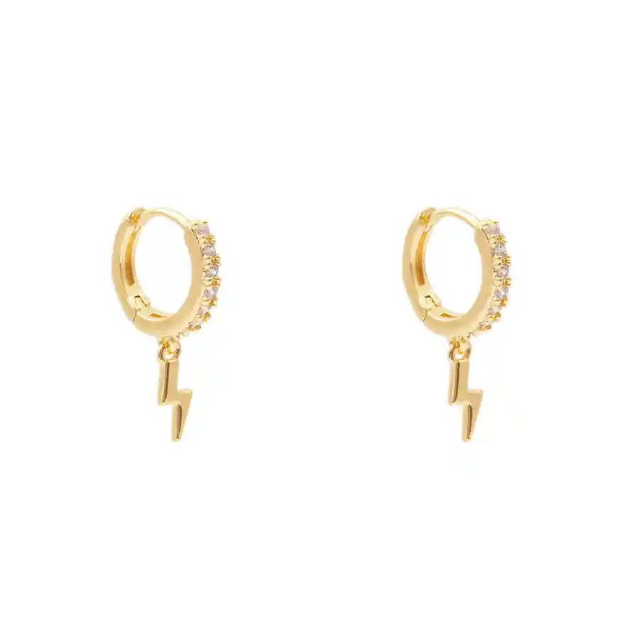 Argollas Suri Bañadas En Oro