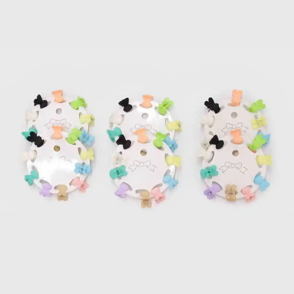 Pack 6 Sets Hair Clip Mini Conejo