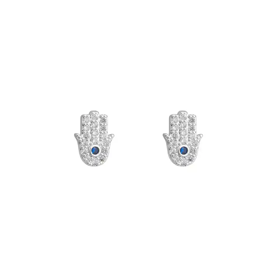 Aros Hamsa Silver
