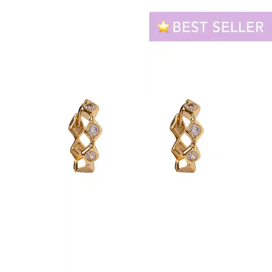 Argollas Capri Bañadas En Oro