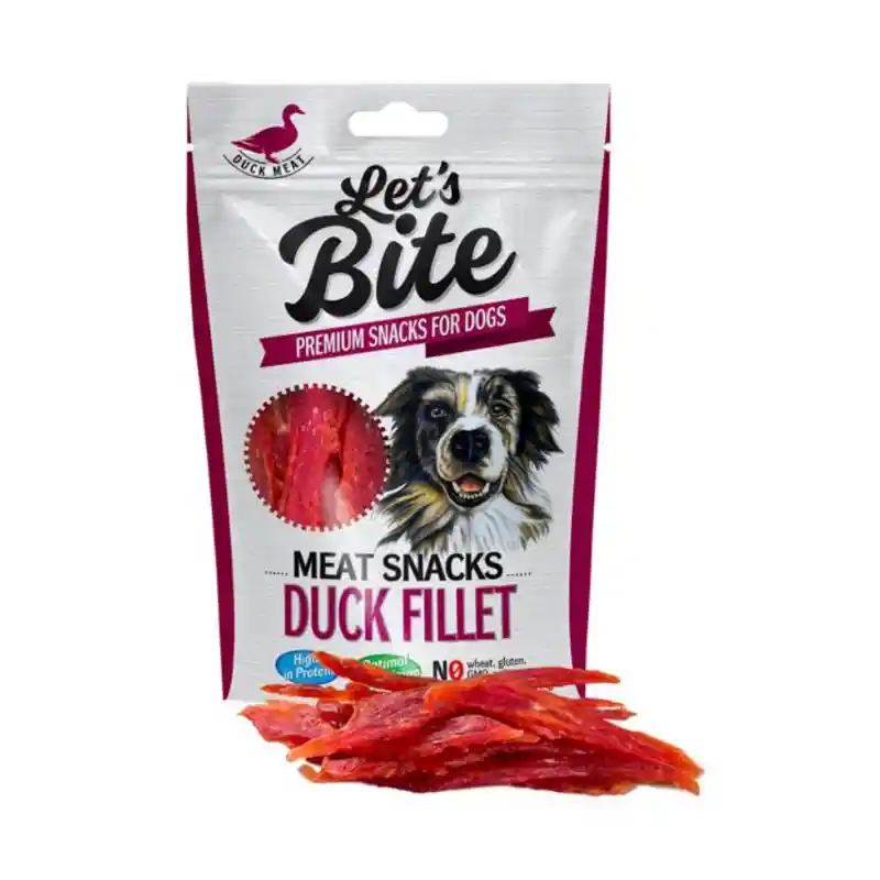 Brit Let´s Bite - Meat Snack Perros Duck Fillet (filet De Pato) 80 Gr