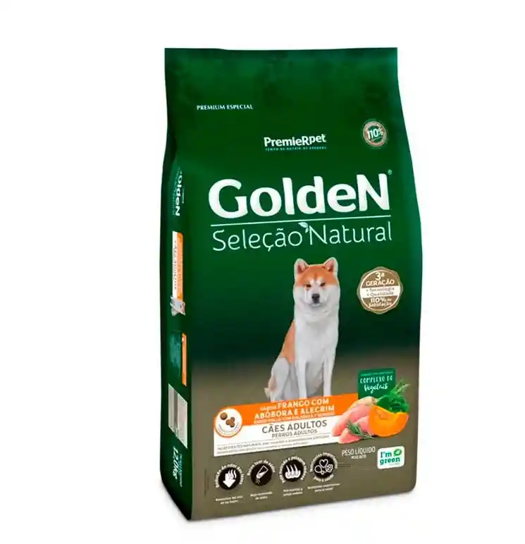 Premier – Golden Selección Natural Perros Adultos Pollo, Calabaza Y Romero 12 Kg