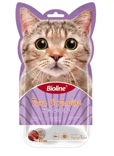 Bioline Cat Treats Tuna Scallop