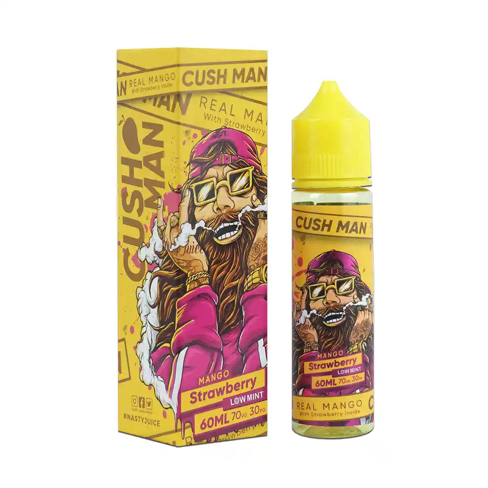 E-liquid Líquido Vaporizador Mango Strawberry 50ml Shortfill - Nasty Juice Cush Man