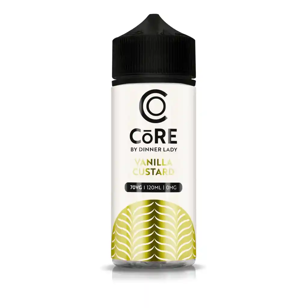 E-liquid Líquido Vaporizador Vanilla Custard 120ml 0% - Core By Dinner Lady