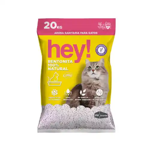 Hey! Arena Para Gatos 20kg Aroma Lavanda
