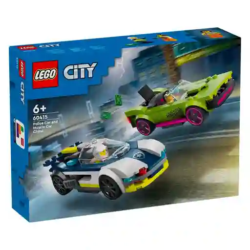 Lego Auto De Policía Y Potente Auto Deportivo