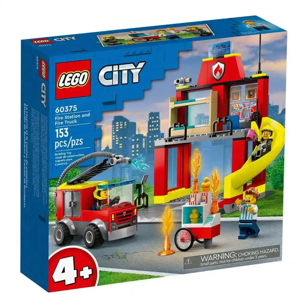 Lego City: Estación De Bomberos Y Camión De Bomberos